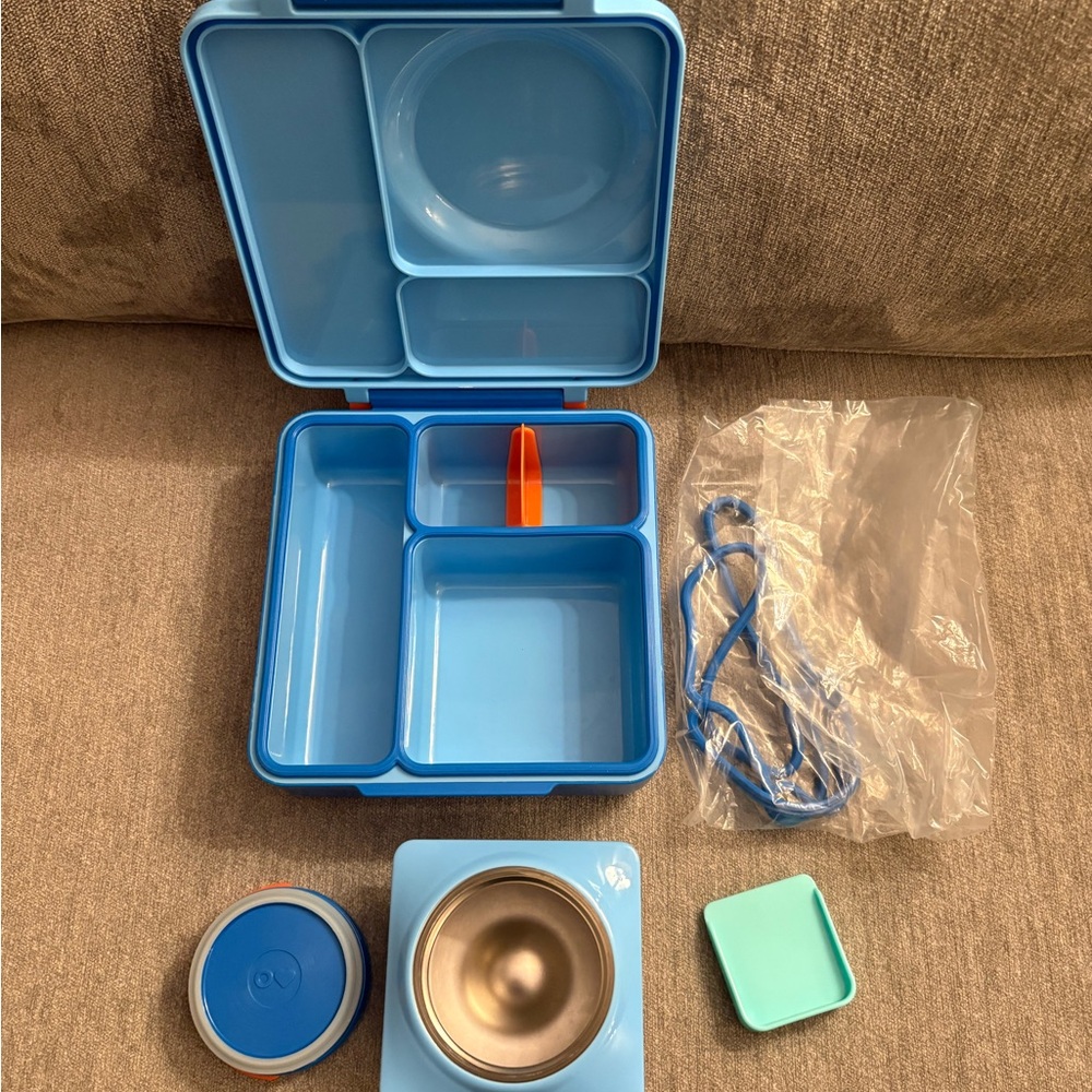 Omie Blue Kids Lunch Box Set